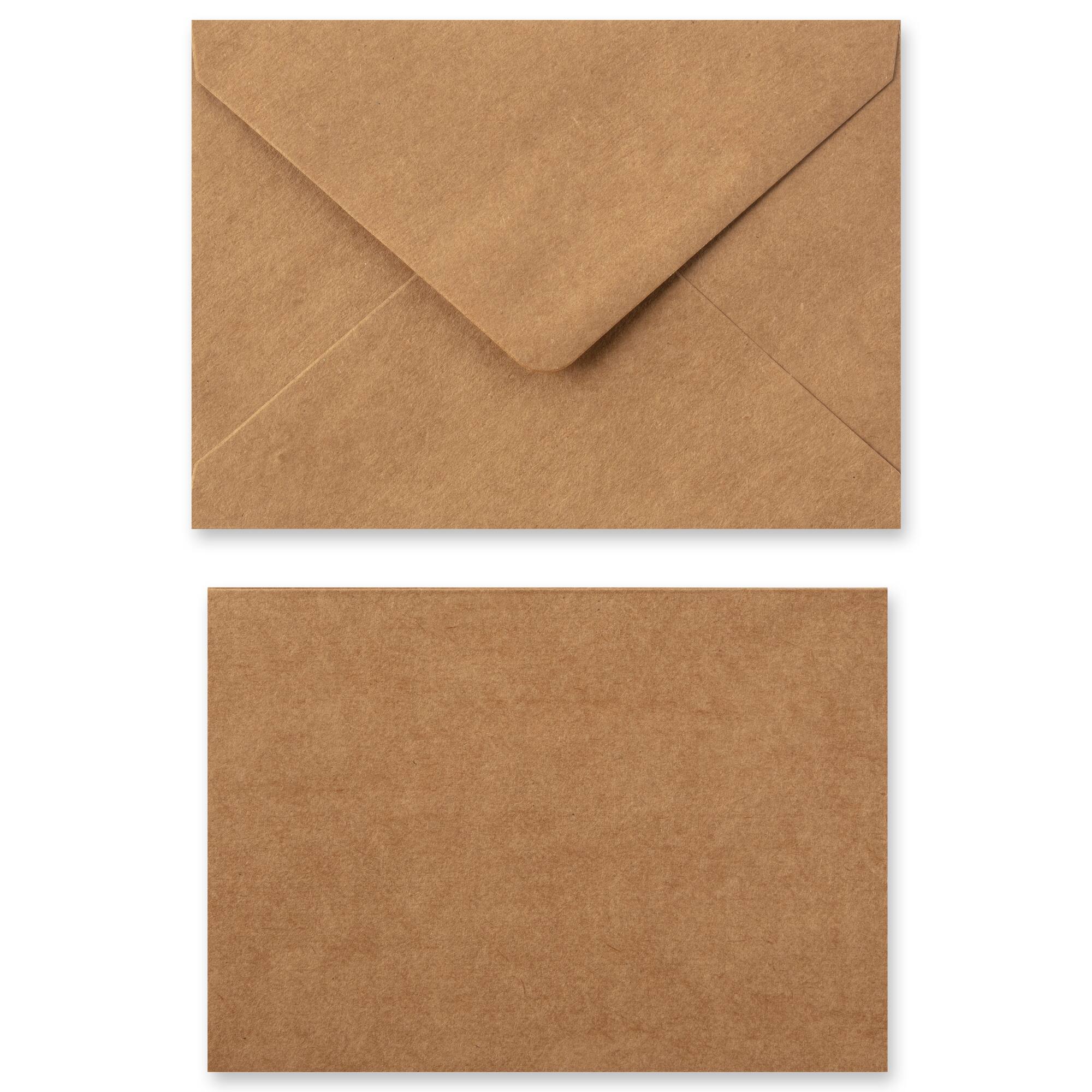 12 Packs: 10 ct. (120 total) 5" x 7" Kraft Flat Cards & Envelopes by Recollections™